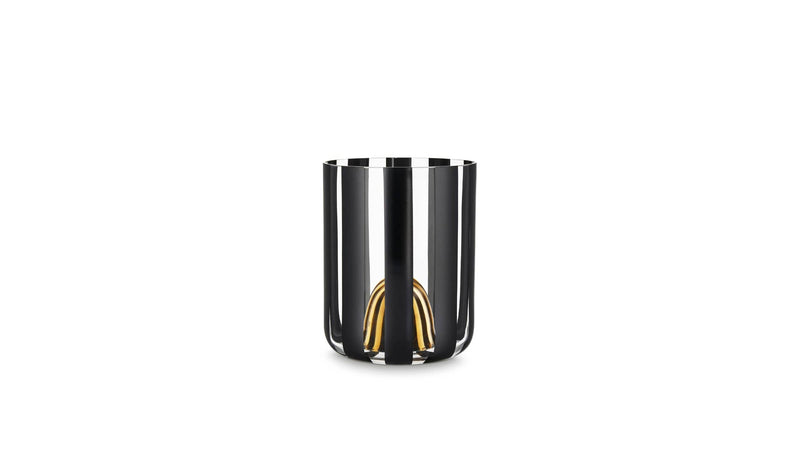 Festival Blown Glass Vase, Black